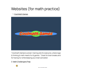 Math Website Screenshot 2